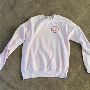 Pink Smiley Face Sweatshirt